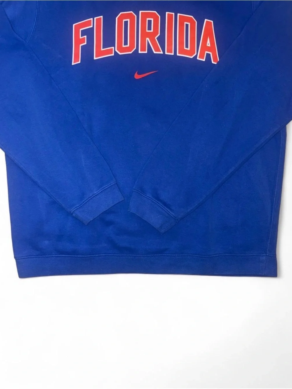 Nike Royal Blue Crewneck Sweatshirt with Orange Florida Logo